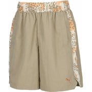トレインエッジ AOP ウーブン レディース フィットネス ヨガ ショートパンツ Velvet Moss(83) Mサイズ 527036