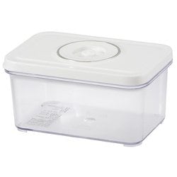 バキュームセーバー専用コンテナ 電子レンジ対応 冷凍保存対応 Mサイズ 1300ml（COK-PSL300C-W専用コンテナ） COK-PSLCM1300C