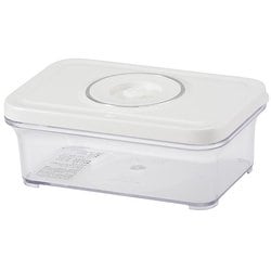 バキュームセーバー専用コンテナ 電子レンジ対応 冷凍保存対応 Sサイズ 850ml（COK-PSL300C-W専用コンテナ） COK-PSLCS850C