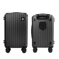 スーツケース SCANDINAVIAN FOREST 旅行日数目安：1泊～3泊 38L TSAロック搭載 機内持ち込み ドリンクホルダー キャスターロック付き 静音 軽量 sfrs-2401 S チャコールグレー