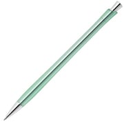 デスクペン flos(フロス)抗菌 油性ボールペン 黒インク 0.7mm 台座付 1本入 グラスブルー P-BA117-GBL