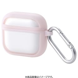 AirPods 4 ケース 耐衝撃 カバー ワイヤレス/MagSafe 充電対応 衝撃吸収 落下防止 カラビナ付 TOUGH SLIM LITE ピンク AVA-AP06TSLFCPN