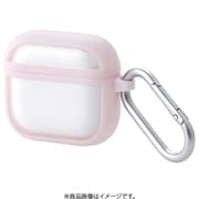 AirPods 4 ケース 耐衝撃 カバー ワイヤレス/MagSafe 充電対応 衝撃吸収 落下防止 カラビナ付 TOUGH SLIM LITE ピンク AVA-AP06TSLFCPN