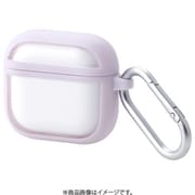 AirPods 4 ケース 耐衝撃 カバー ワイヤレス/MagSafe 充電対応 衝撃吸収 落下防止 カラビナ付 TOUGH SLIM LITE ラベンダー AVA-AP06TSLFCPU