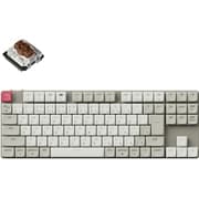 K1 Max QMK/VIA ワイヤレス カスタム・メカニカルキーボード - White LED - JIS配列（テンキーレス） / レトロカラー - Gateronロープロファイル2.0 メカニカルスイッチ茶軸 K1M-K3-JIS