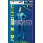 HAD3DP-F72001 1/72 F-18 ブルーエンジェルス パイロットフィギュア [組立式プラスチックモデル]