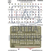 HADPE481012 1/48 F-14 パイロットワッペン用 エッチングプレート（VF-33/51/74/103/114/124/142/191/201/211/213） [プラモデル用パーツ]