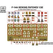HADPE321007 1/32 F-14A/D パイロットワッペン用 エッチングプレート（VF-2/31/101） [プラモデル用パーツ]