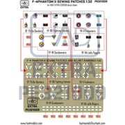 HADPE321009 1/32 F-4 ファントムII パイロットワッペン用 エッチングプレート（VF-74/84/96/111/VX-4） [プラモデル用パーツ]