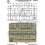 HADPE321012 1/32 F-14 パイロットワッペン用 エッチングプレート（VF-33/51/74/103/114/124/142/191/201/211/213） [プラモデル用パーツ]