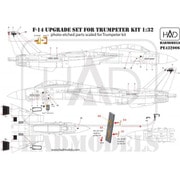 HADPE432006 1/32 F-14 外装アップグレードエッチングパーツ （トランぺッター用） [プラモデル用パーツ]