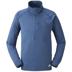 ファスト ドライ L/S ハーフジップ メンズ カットソー Steel Blue（4360） XLサイズ 101569