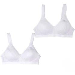 4402685 2PスポブラシロST＆DRY 150cm [【女の子】スポーツブラ モールドカップ/ホワイト/ノンワイヤー 【吸水速乾】]