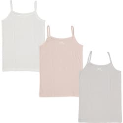 4515276 3PキャミクスミカラーPメッシュ 160cm [【女の子】キャミソール 3枚組 パターンメッシュ生地 【綿100％】]