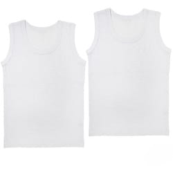4922900 2Pタンクシロサラサラコットン 100cm [販売数60万セット突破！【男の子】ジュニア ランニング 2枚組 サラサラコットン（R）弱酸性 【綿100％/吸水速乾】]