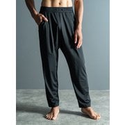 ダニエルロングパンツ メンズ フィットネス ヨガ ロングパンツ ブラック(K01) Lサイズ SU-P667