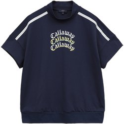 CWA25L C25134213 1120 [ゴルフウェアレディース 半袖モック NV Lサイズ]