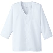 319-3L [サンペックス 【男性用】衿なし・七分袖調理衣 ホワイト 3L]