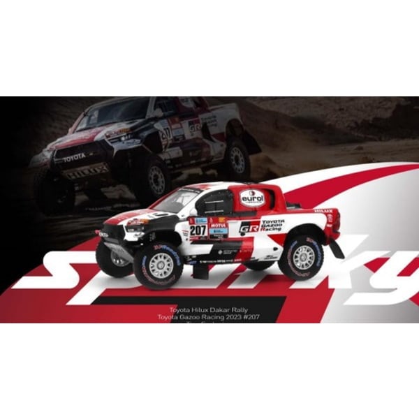 YO64031 1/64 Toyota Hilux Dakar Rally Toyota Gazoo Racing 2023 #207 [ダイキャストミニカー]