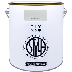 4976124887574 [ニッぺ DIYペンキ マットフィニッシュ シルバーグレイ 2kg]