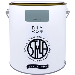 4976124887611 [ニッぺ DIYペンキ マットフィニッシュ ブルーグレイ 2kg]