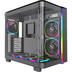 ハイエンド・ピラーレス・キューブケース ATX PCケース ブラック KING 95 PRO （B）