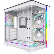 ハイエンド・ピラーレス・キューブケース ATX PCケース ホワイト KING 95 PRO （W）