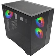 ピラーレス・キューブケース ATX PCケース ブラック KING 65 PRO (B)