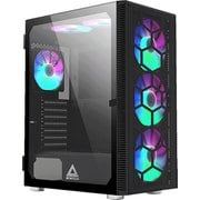 タワー型 ATX PCケース ブラック X3 GLASS (B)