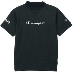 CP25SS CW-BG301 090 [ゴルフウェアレディース モックネックシャツ BK L S/S]