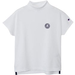 CP25SS CW-BG309 010 [ゴルフウェアレディース モックネックシャツ WH L S/S]