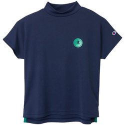 CP25SS CW-BG309 370 [ゴルフウェアレディース モックネックシャツ NV M S/S]