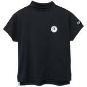 CP25SS CW-BG309 090 [ゴルフウェアレディース モックネックシャツ BK L S/S]