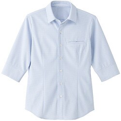 ET1324-LL [サンペックス 七分袖シャツ サックス LL]