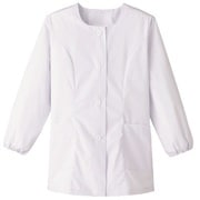 FA333-3L [サンペックス 【女性用】衿なし・長袖調理衣 ホワイト 3L]