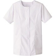 FA334-4L [サンペックス 【女性用】衿なし・半袖調理衣 ホワイト 4L]