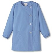 FA798-M [サンペックス 【女性用】衿なし・長袖調理衣 サックス M]