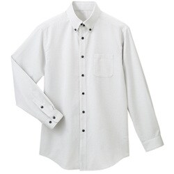 SBLU-1201-B6-4L [サンペックス 長袖ボタンダウンシャツ グレー 4L]