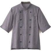 SJAU-1814-K3-L [サンペックス 七分袖ショップコート ネイビー L]