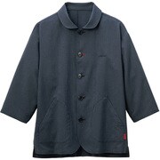 SJAU-2005-K3-LL [サンペックス 七分袖ショップコート ネイビー LL]