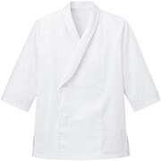 SJAU-2010-A9-L [サンペックス 衿付き・七分袖調理衣 ホワイト L]