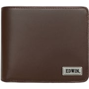 EDWIN 0510744 二つ折財布 中ベラ ボンデッドレザーファイバ DBROWN 22269254