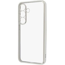Galaxy S25用 精密設計 カメラ保護 衝撃吸収 バンパー メタリック TPUソフトケース シルバー RT-GS25PFC2/SVM