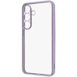 Galaxy S25用 精密設計 カメラ保護 衝撃吸収 バンパー メタリック TPUソフトケース ラベンダー RT-GS25PFC2/LDM