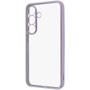 Galaxy S25用 精密設計 カメラ保護 衝撃吸収 バンパー メタリック TPUソフトケース ラベンダー RT-GS25PFC2/LDM