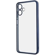 Galaxy A25 5G用 精密設計 カメラ保護 衝撃吸収 バンパー メタリック TPUソフトケース ブルー RT-GA25PFC2/AM