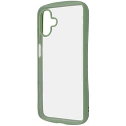 Galaxy A25 5Ｇ用 Puffull 耐衝撃 バンパー ハイブリッドケース カーキ RT-GA25CMD1/OV