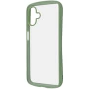 Galaxy A25 5Ｇ用 Puffull 耐衝撃 バンパー ハイブリッドケース カーキ RT-GA25CMD1/OV