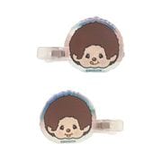 K4101A モンチッチ オーロラアクリルヘアクリップ 2個入り モンチッチくん