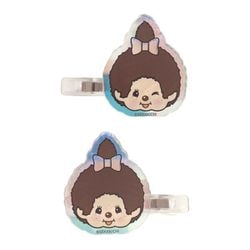 K4101B モンチッチ オーロラアクリルヘアクリップ 2個入り モンチッチちゃん